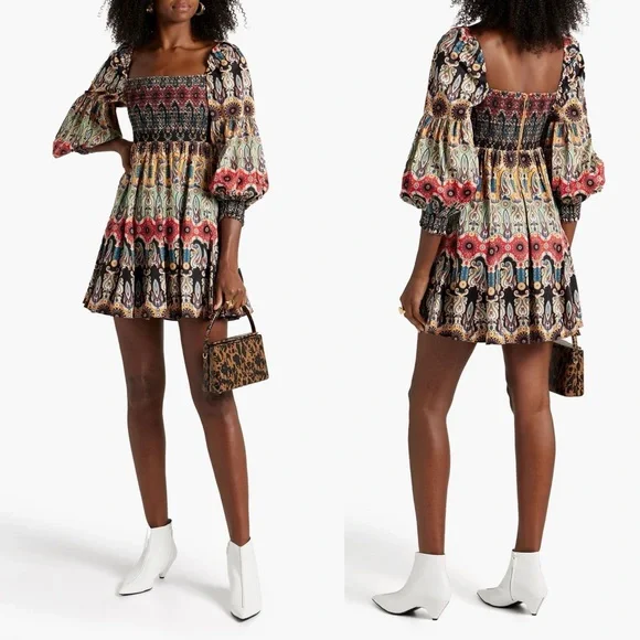 Alice + olivia Julissa Empire Waist Mini Dress - Picture 1 of 12